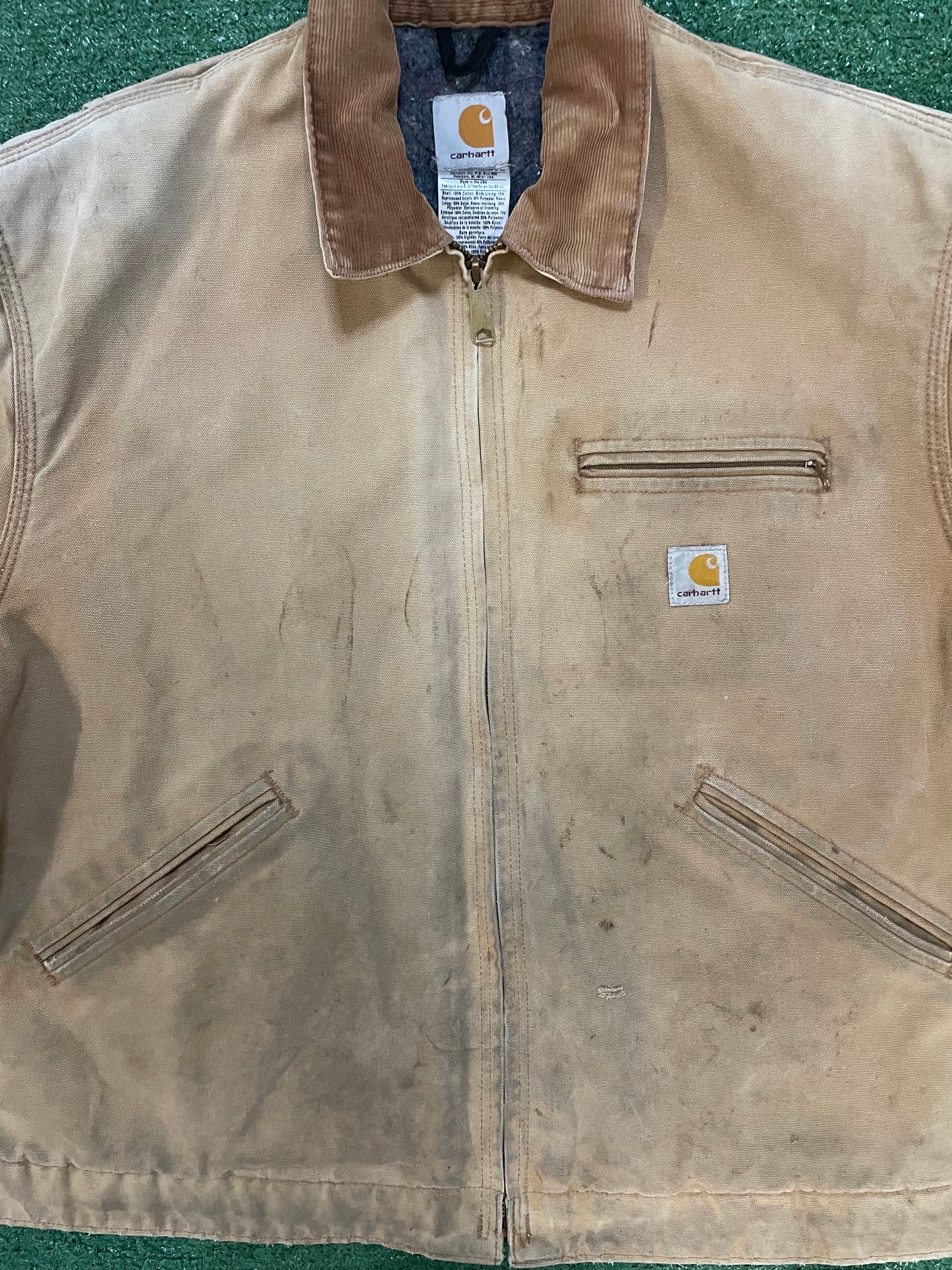 Vintage 2000s Carhartt tan Detroit jacket