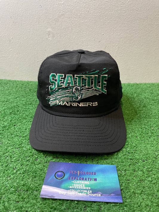 Vintage Seattle Mariners black New Era Nylon Hat