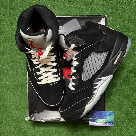 Jordan 5 Black Metallic Reimagined 12 Men “Preowned”