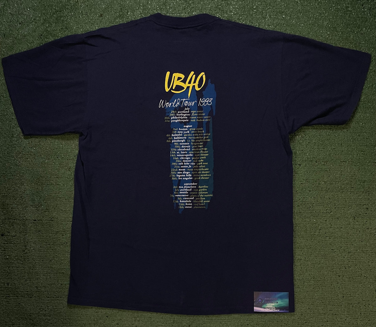 Vintage 1990s UB40 world tour tee