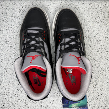 Jordan 3 Black Cement 10.5 Men/12 Women “Preowned”