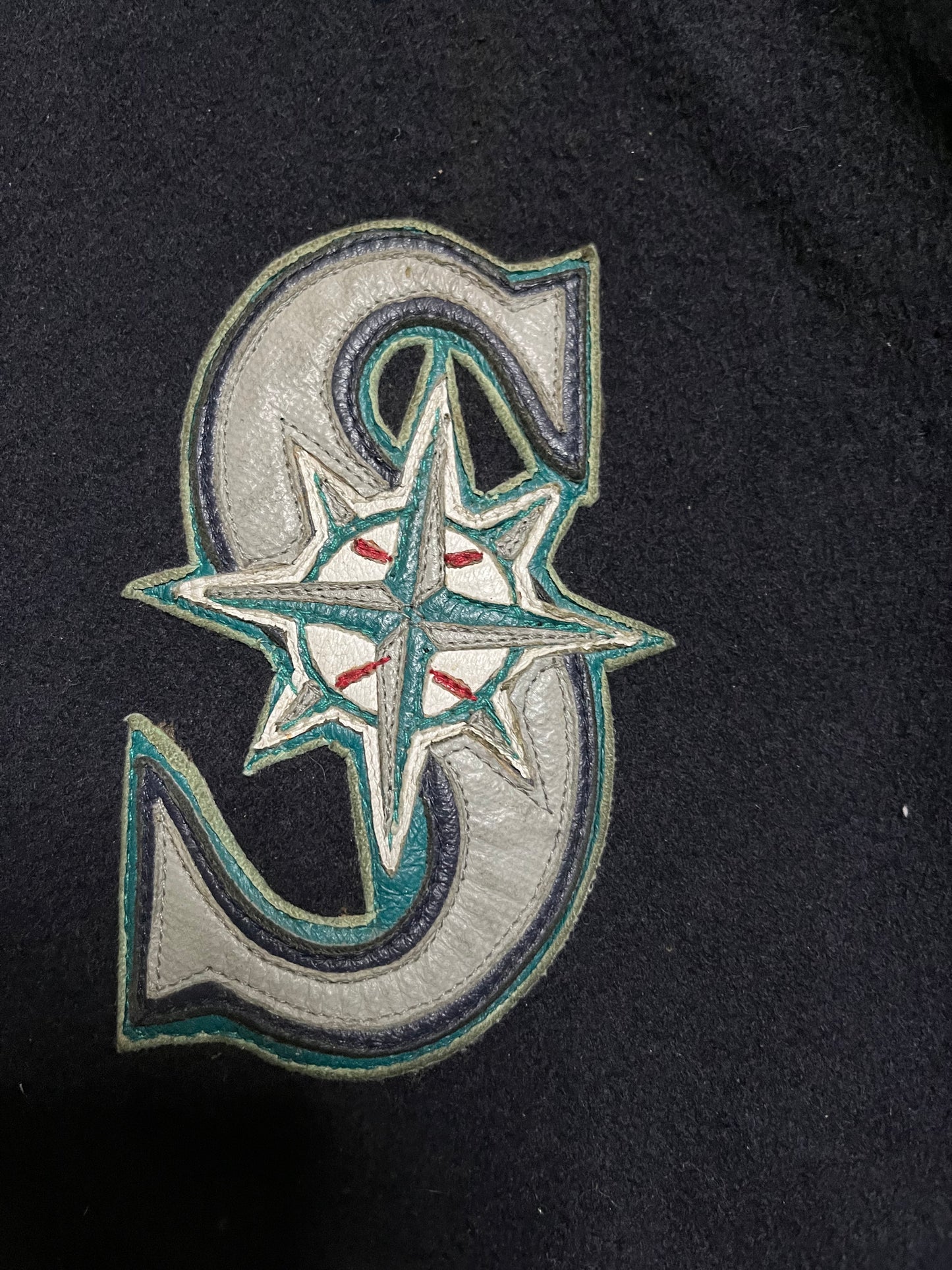 Vintage Seattle Mariners Jeff Hamilton Varsity Jacket