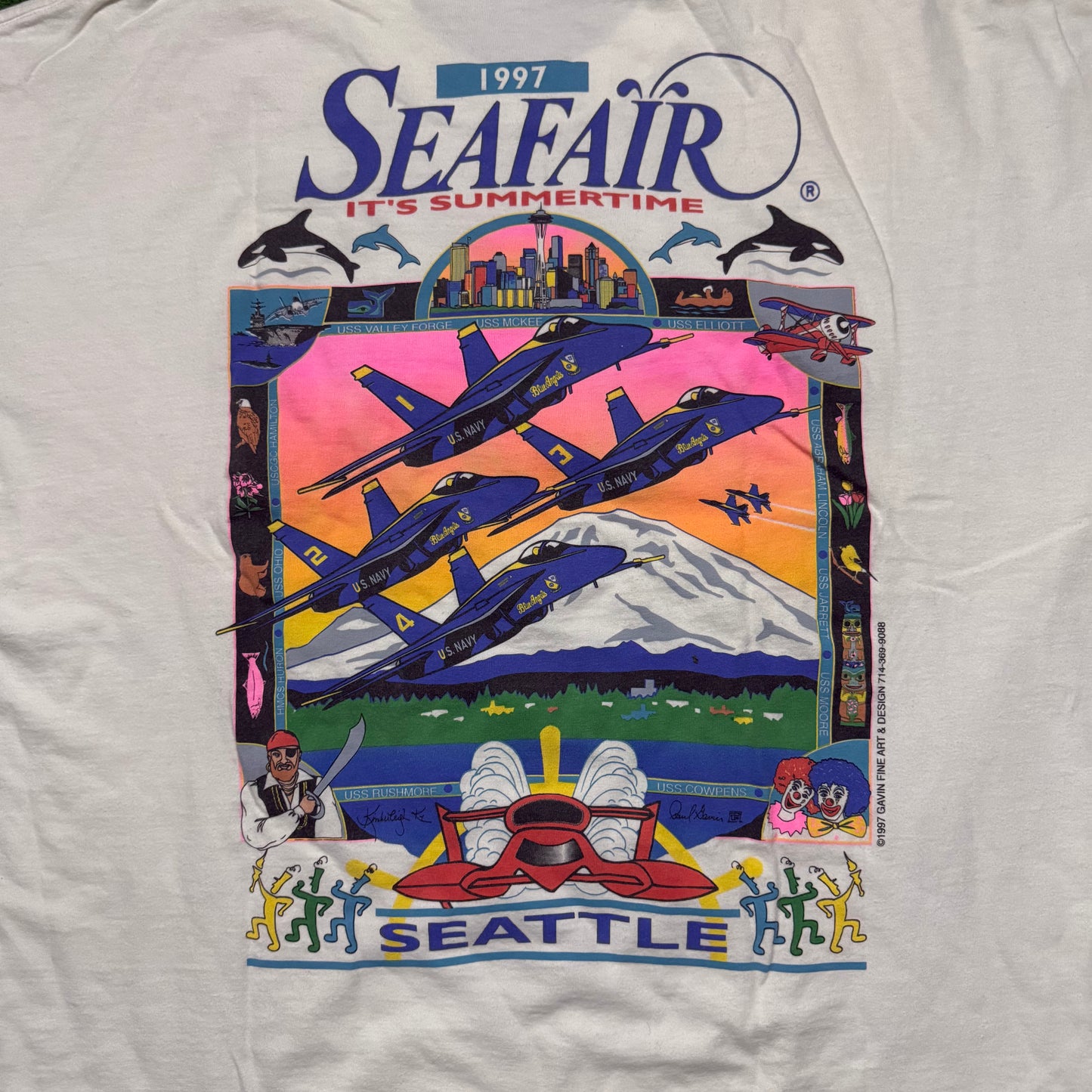 Vintage Seattle Seafair Shirt 1997