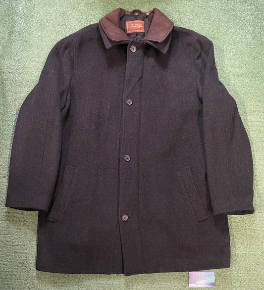 Tasso Elba  Black Wool Coat