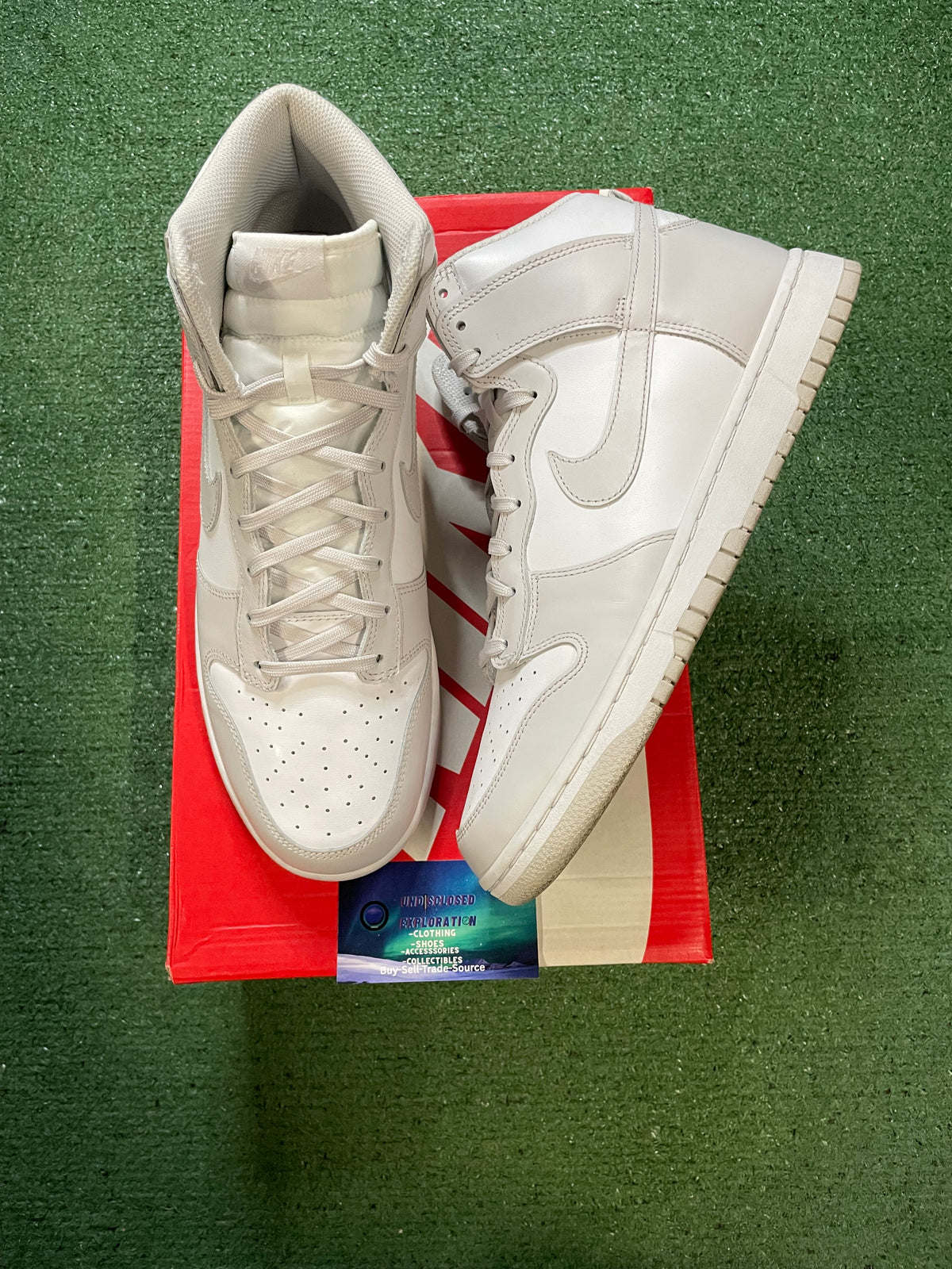 Nike Dunk high vast grey size 12men/13.5women