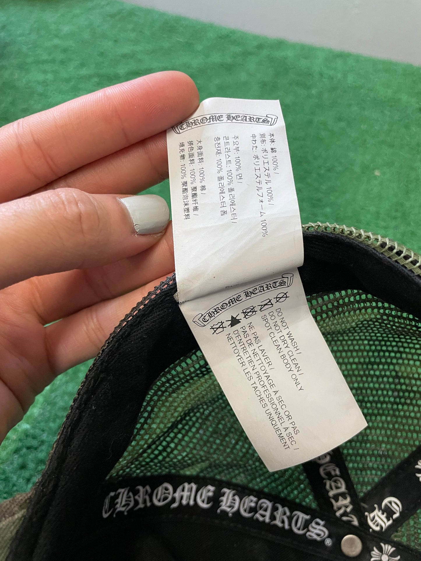 Chrome Hearts Hollywood camo hat