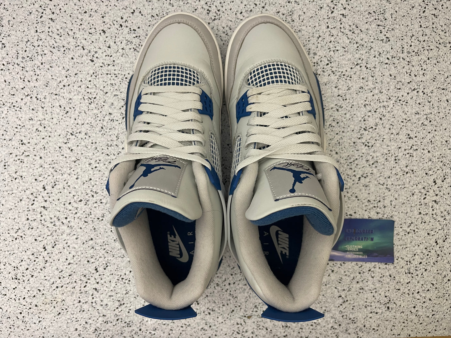 Jordan 4 Military Blue 10.5 Men/12 Women “Preowned”