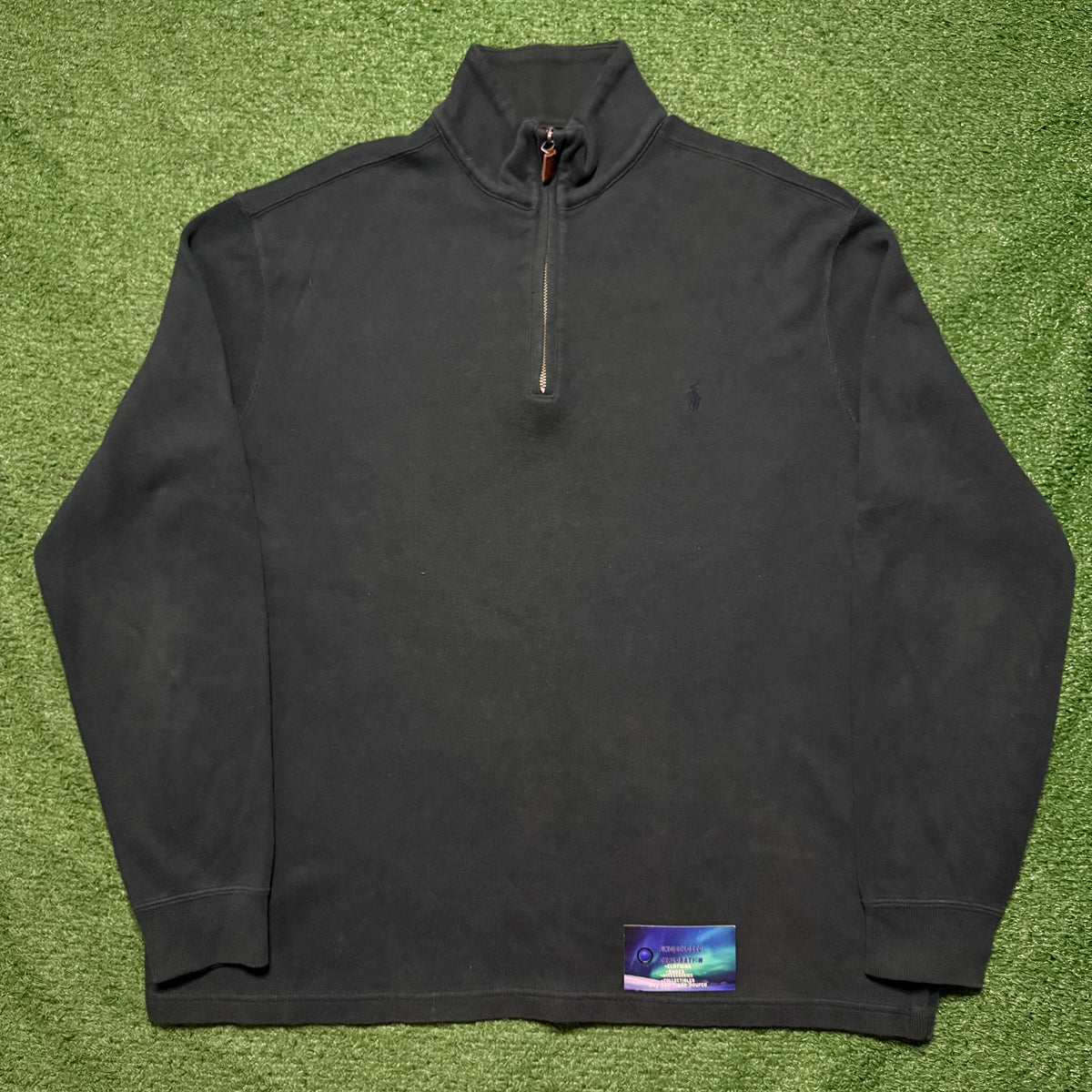 Vintage Polo Ralph Lauren Quarter Zip Fleece Dark Green