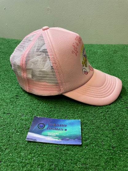 Vintage Care Bears let’s take a trip pink hat
