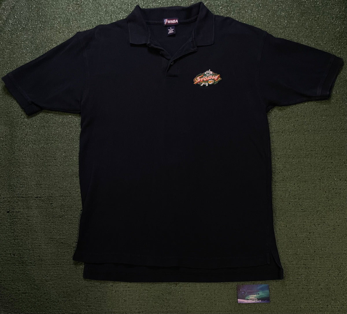 Vintage 2000s Seattle Storm navy embroidered polo