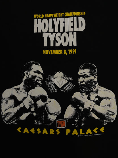 vintage 1991 Mike Tyson vs Evander Holyfield World Heavyweight Championship Tee