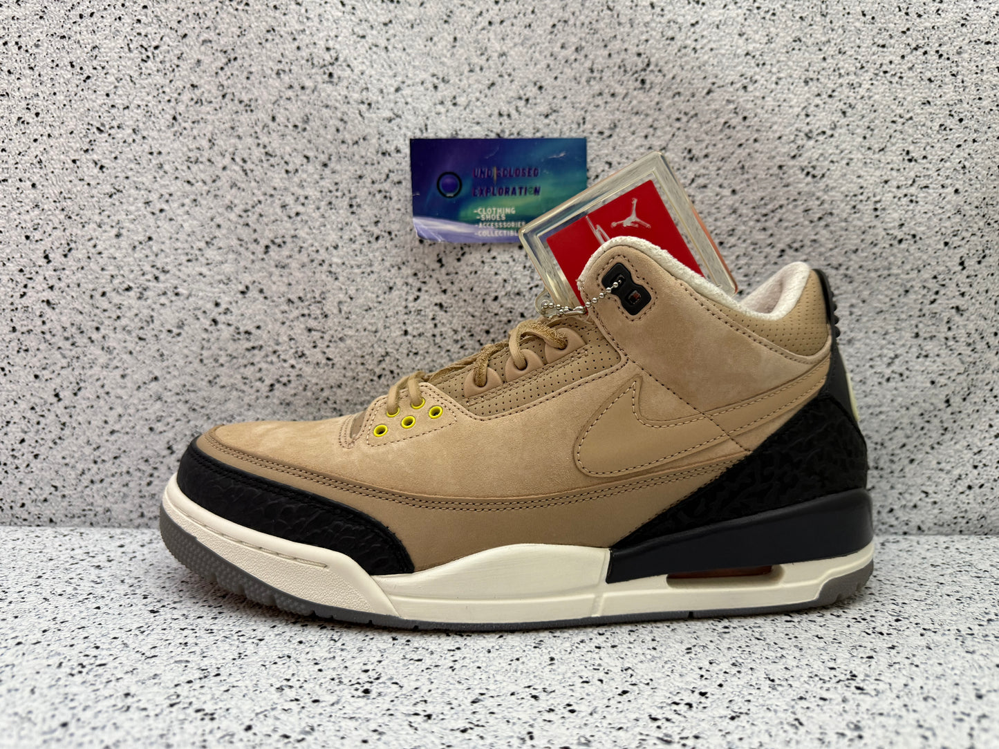 Jordan 3 Bio Beige Justin Timberlake 10.5 Men/12 Women “Preowned”
