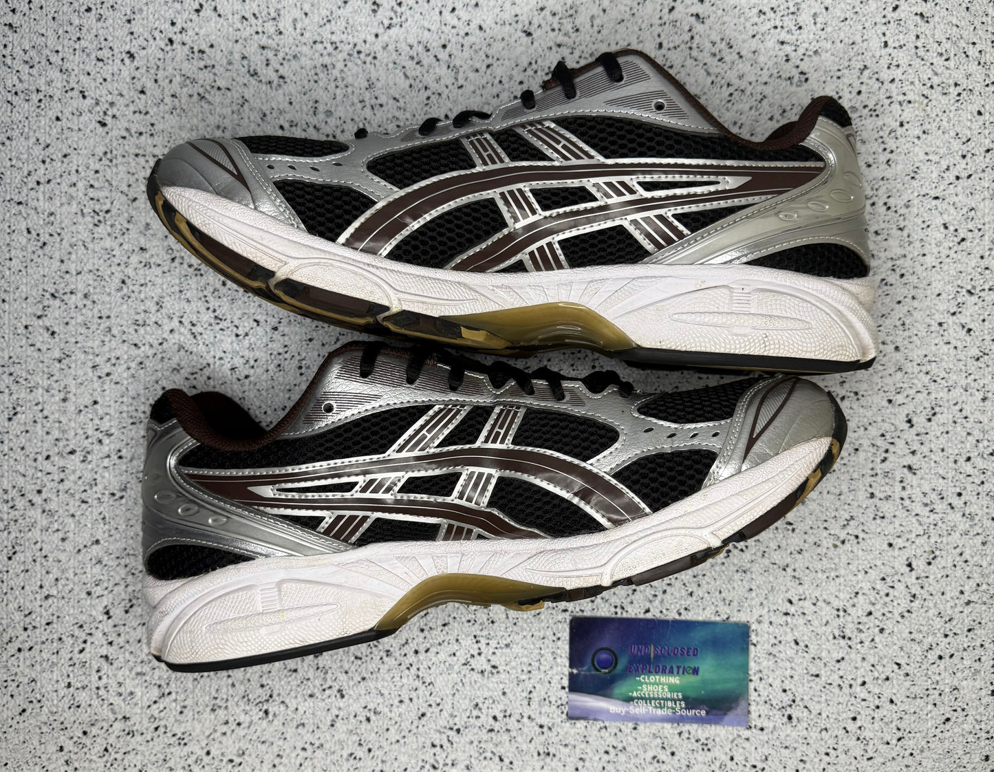 ASICS Gel Kayano 14 Black Coffee Silver 12 Men/13.5 Women “Preowned”