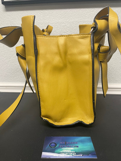 French Connection yellow  Arrowood tote bag