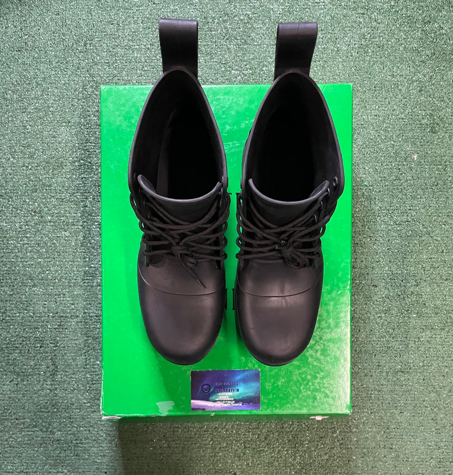 Bottega Venetta black puddle boots size 8men/9.5women(EU 41)