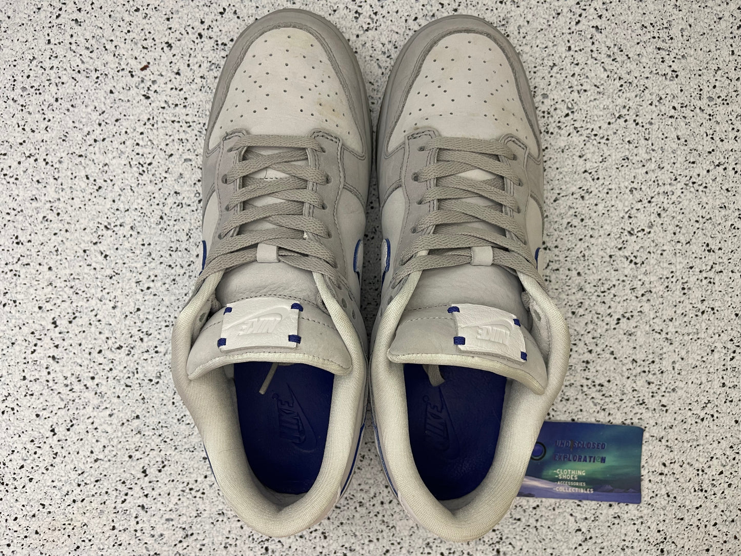 Nike Dunk Low Wolf Grey Pure Platinum 10.5 Men/12 Women “Preowned”