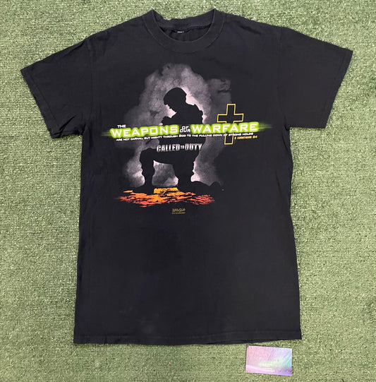Vintage Called to Duty weapons of warfare tee