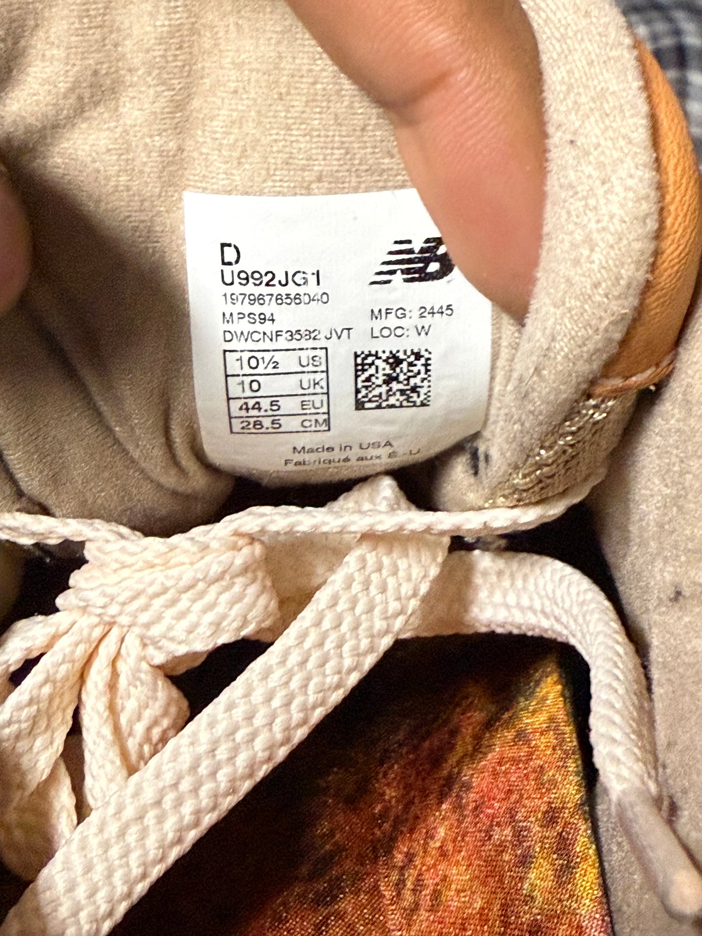 New Balance 992 Joe Freshgoods Aged Well 10.5 Men/12 Women “Preowned”