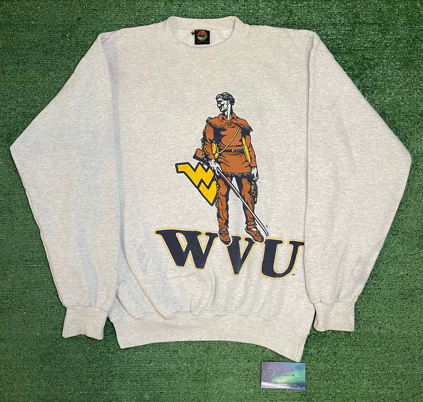 Vintage 1990s West Virginia university mountaineers crewneck