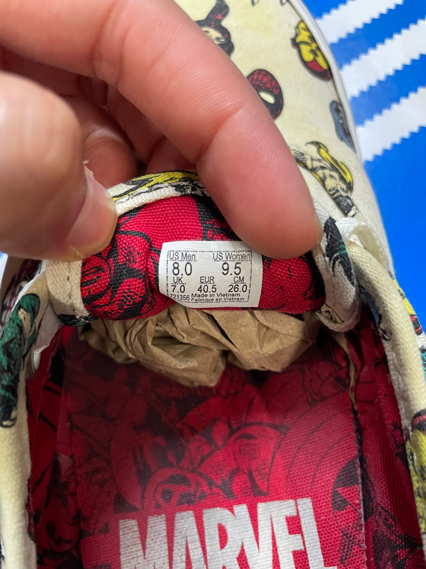 vans Authentic x Marvel Marvel Heads size 8men/9.5women