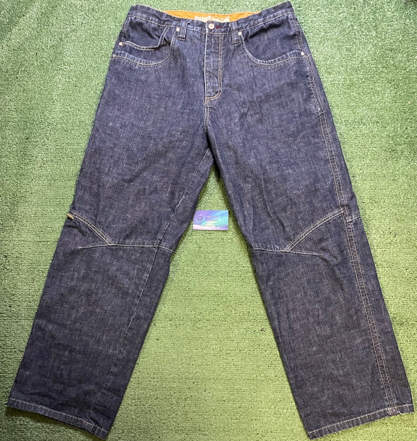 Phat Farm embroidered dark wash jeans