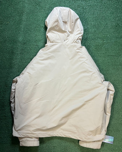 Stussy cream hooded jacket