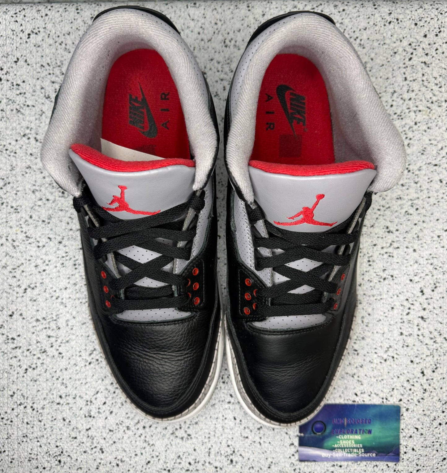 Jordan 3 Black Cement 11 Men/12.5 Women “Preowned”