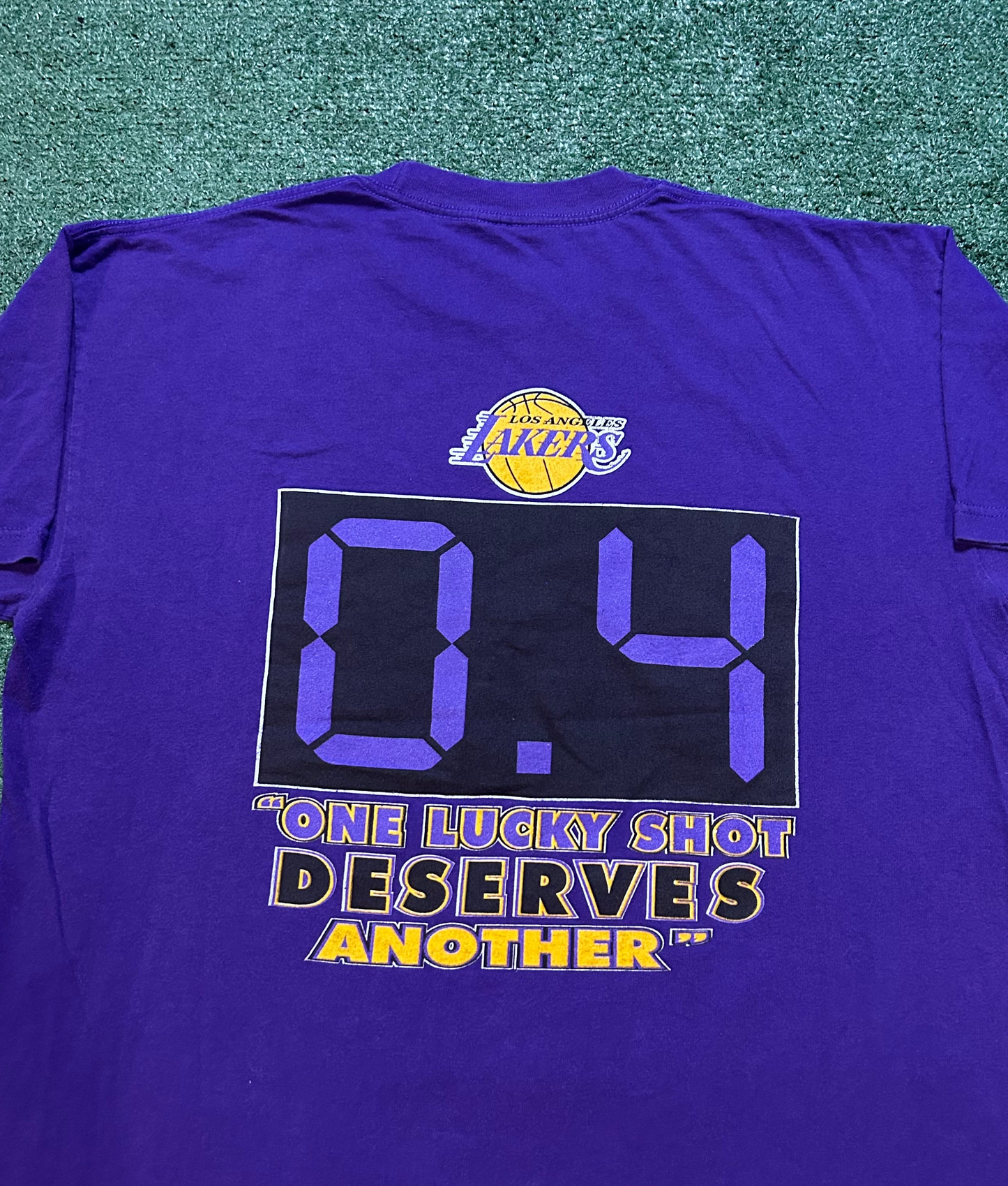 Vintage 2000s Lakers playoff double sided  tee