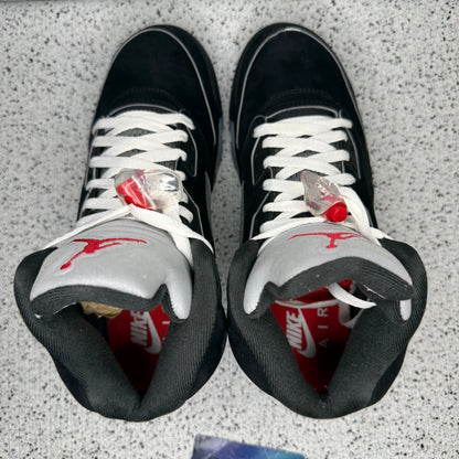 Jordan 5 Black Metallic Reimagined 9 Men “Preowned”