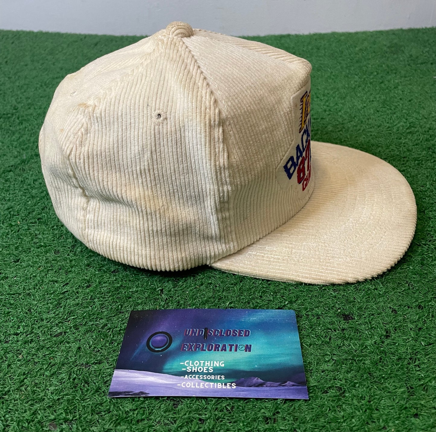 Vintage 1980s  Los Angeles Lakers NBA Back to Back Champions corduroy hat