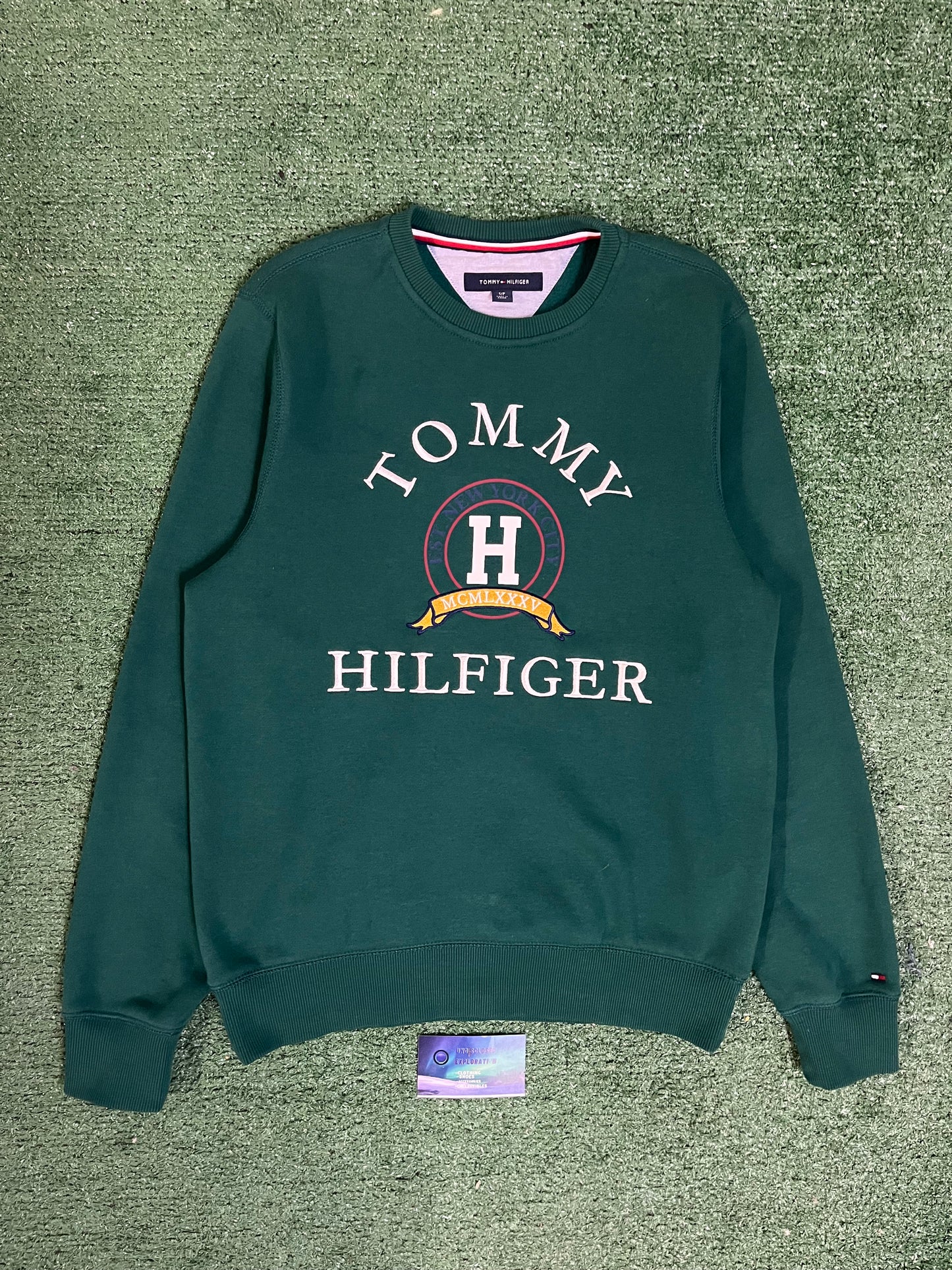 Tommy Hilfiger embroidered green Crewneck