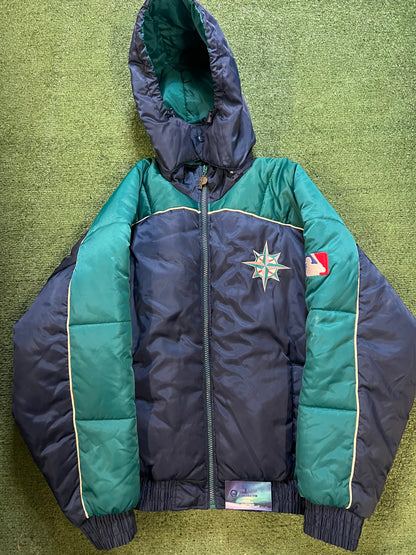 Vintage 1990s Seattle mariners pro player embroidered jacket