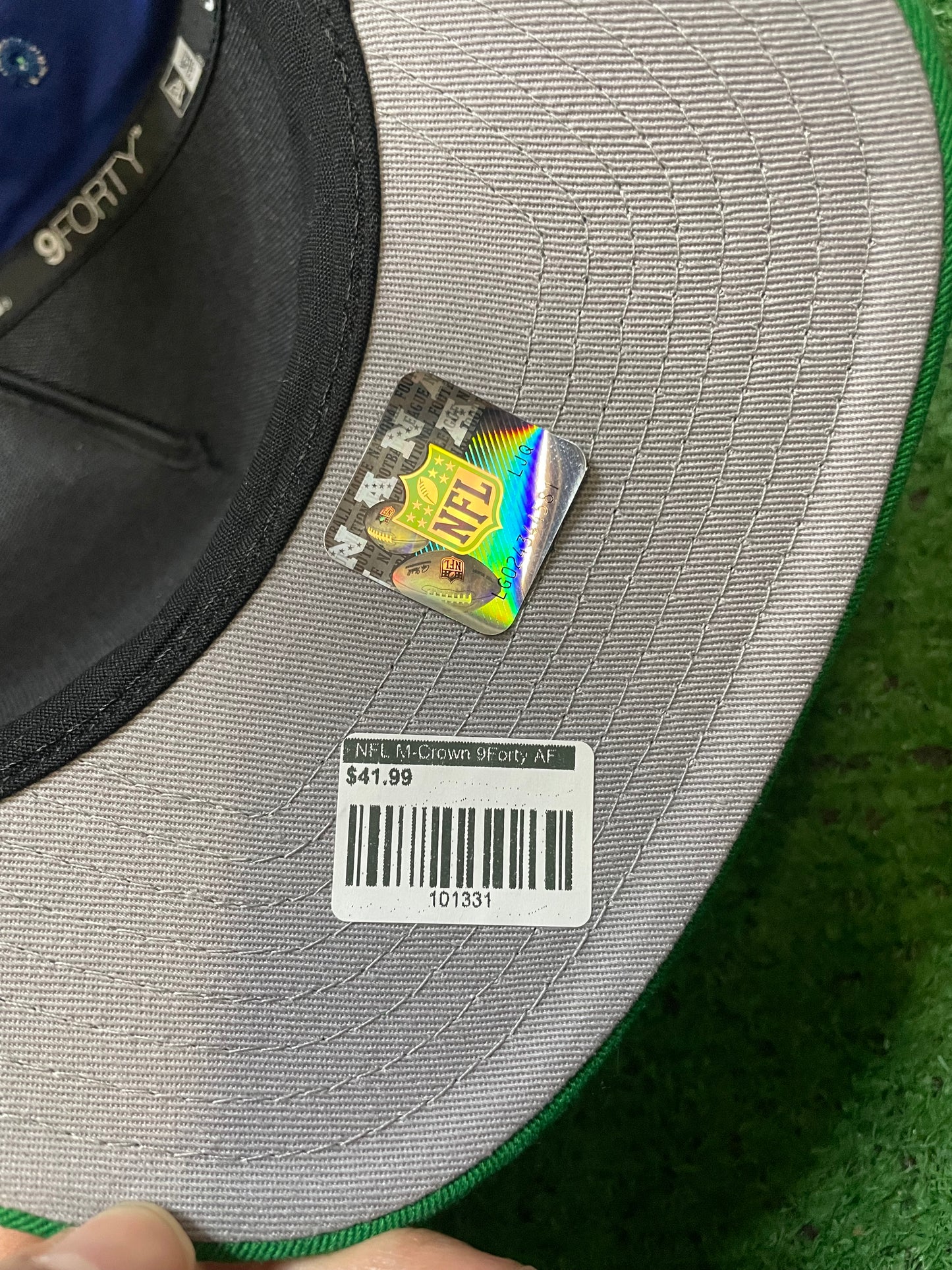 Seattle Seahawks throwback arc logo blue and green hat