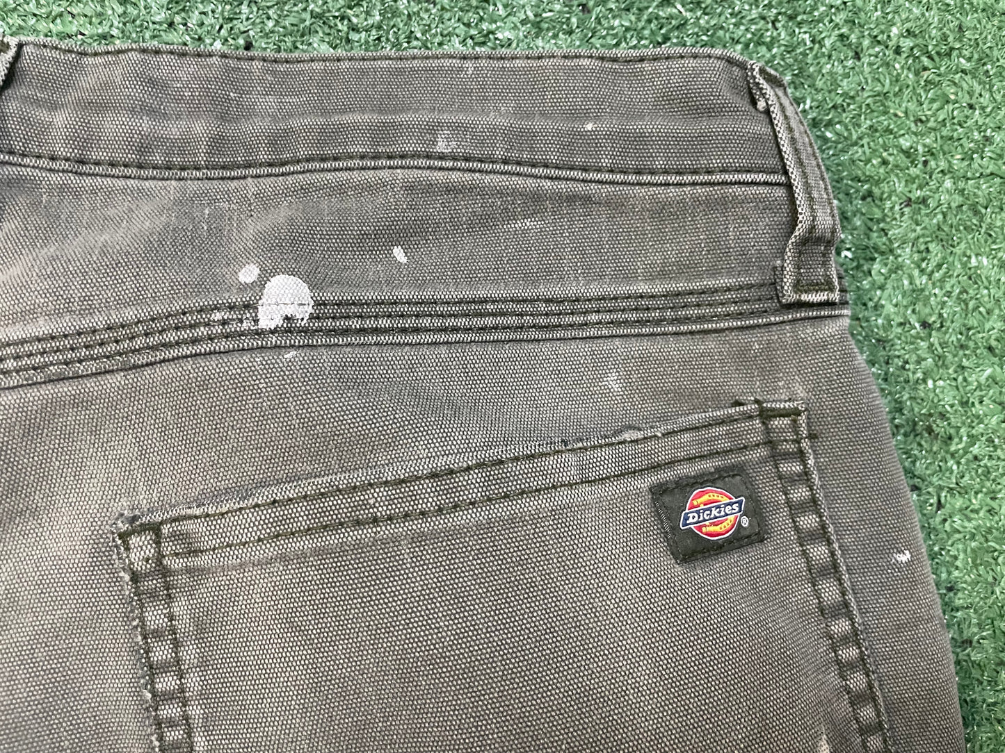 Dickies olive distressed cargo pants