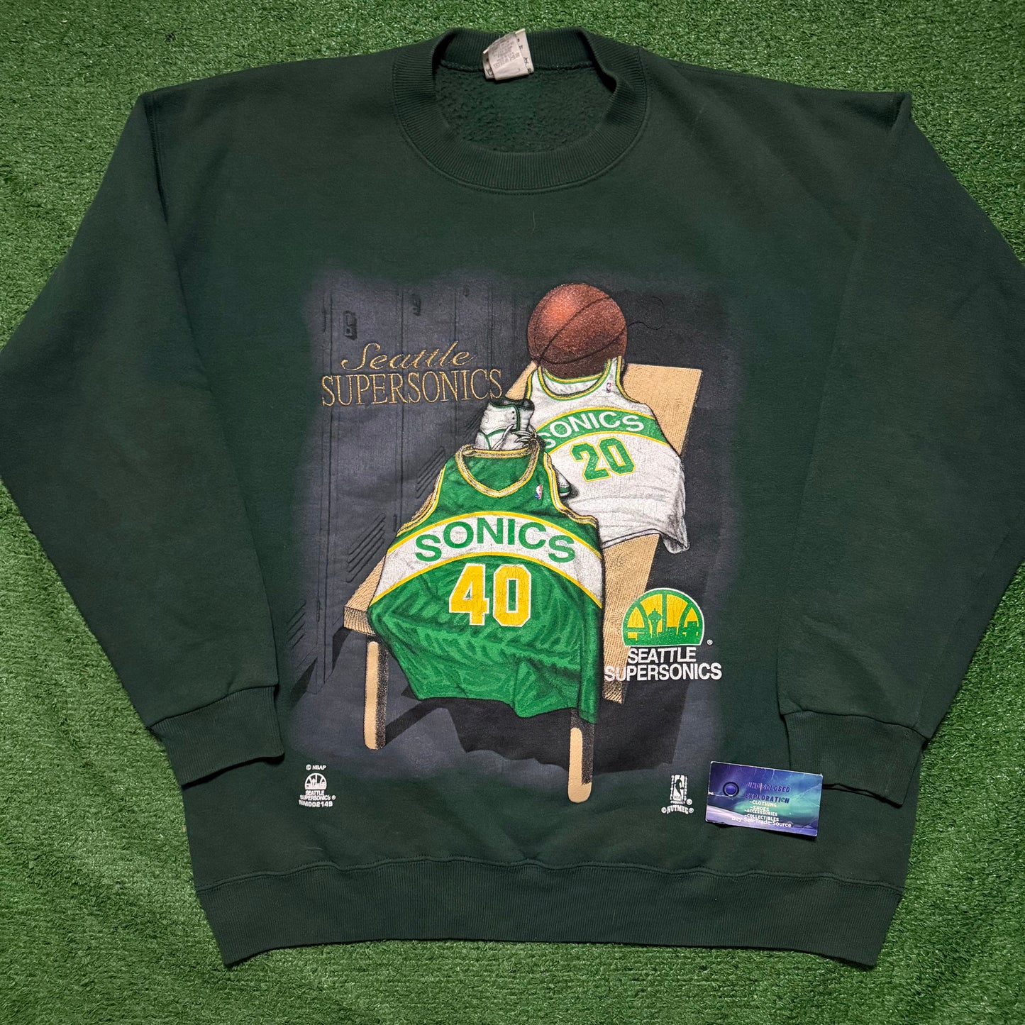 Vintage Seattle SuperSonics Shawn Kemp Gary Payton Crewneck