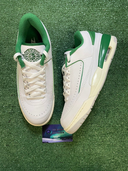 Air Jordan 2/3 white pine green