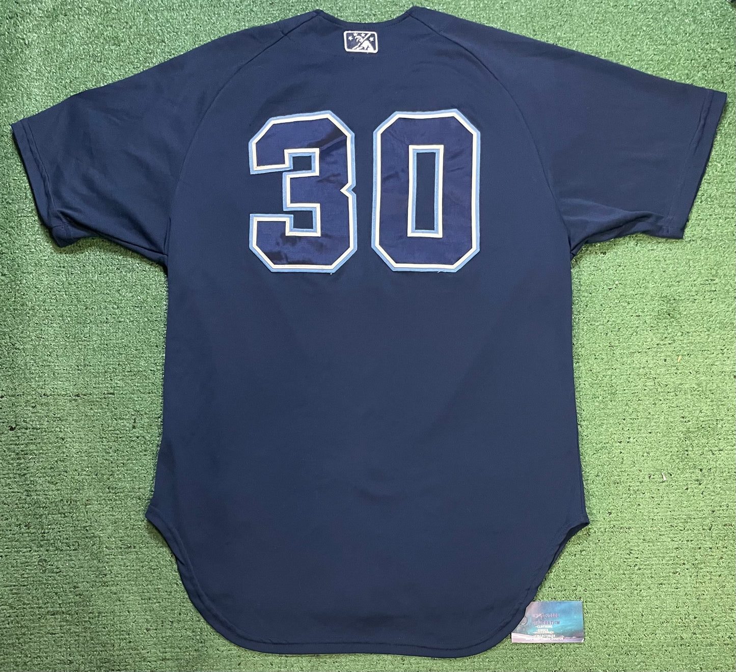 Vintage Nike Portland Beavers navy blue baseball #30 jersey