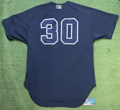 Vintage Nike Portland Beavers navy blue baseball #30 jersey