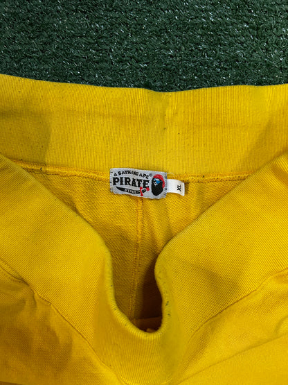 Bape yellow pirate shorts