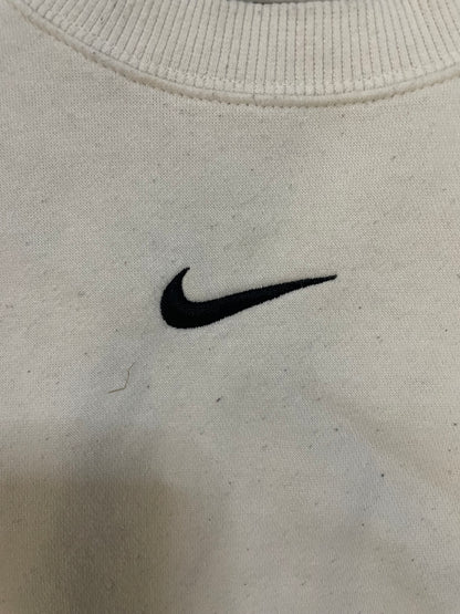 Nike center swoosh white white crewneck