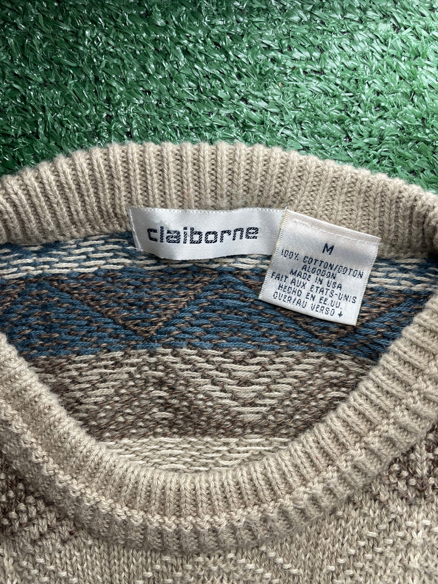 Vintage 1990s Claiborne knitted crewneck