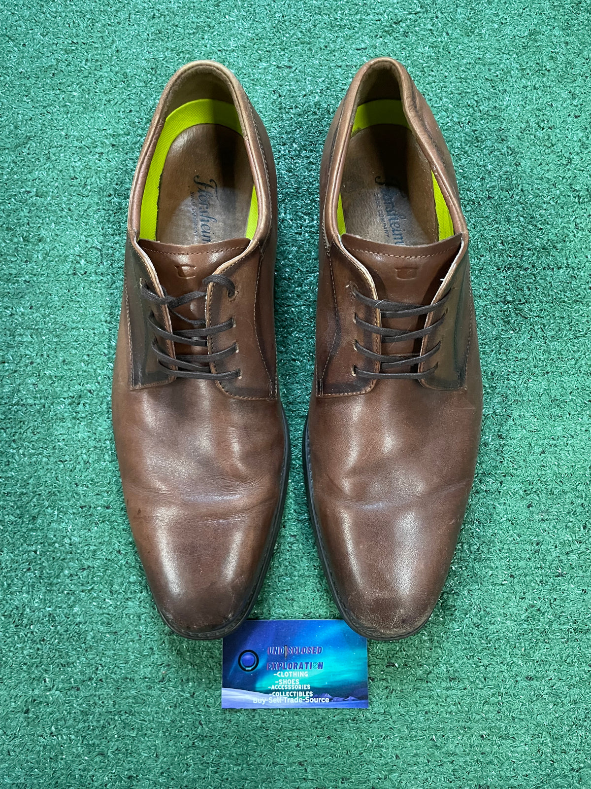 florsheim brown leather Oxford shoes size 12men/13.5women