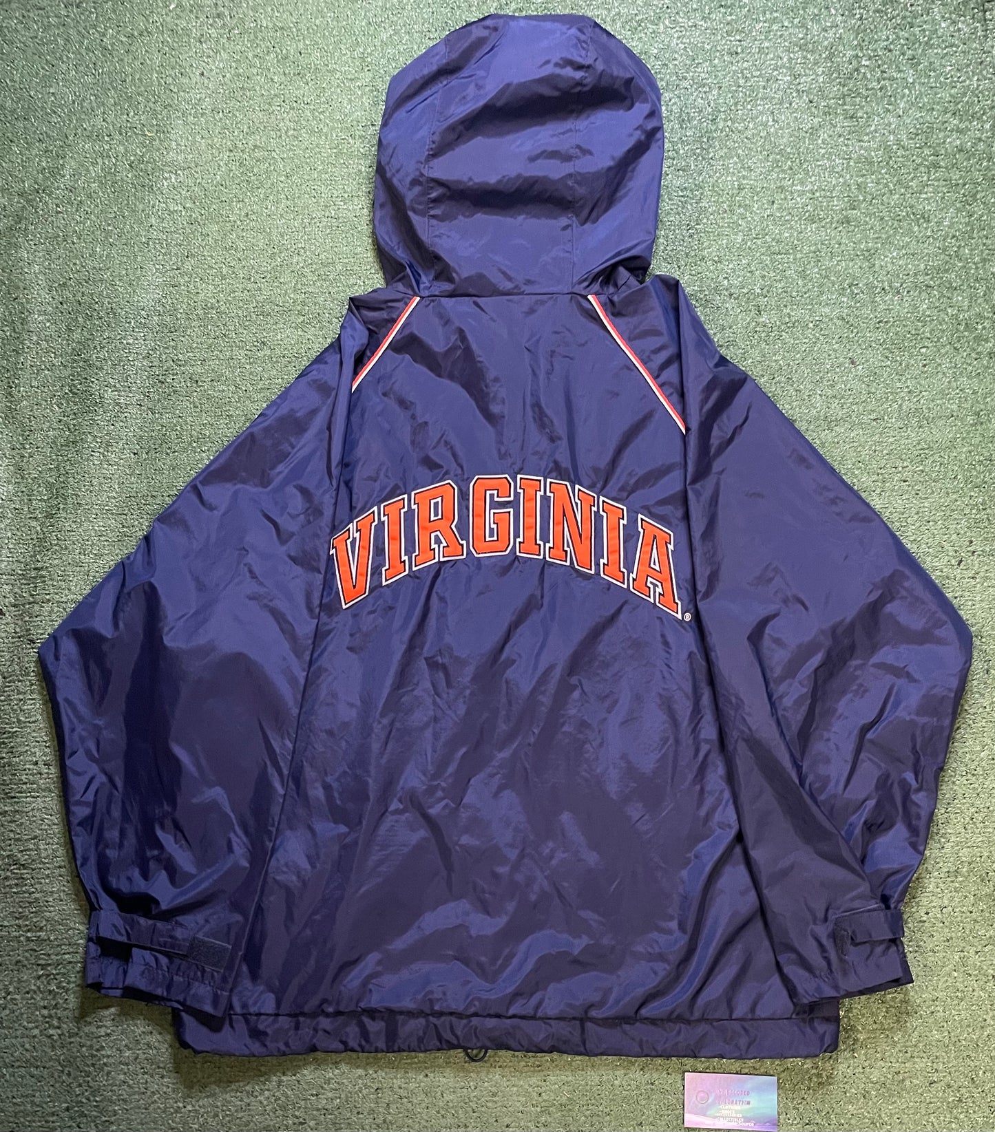 Vintage 1990s university of Virginia windbreaker jacket