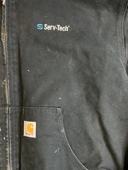 Vintage Carhartt hooded black jacket