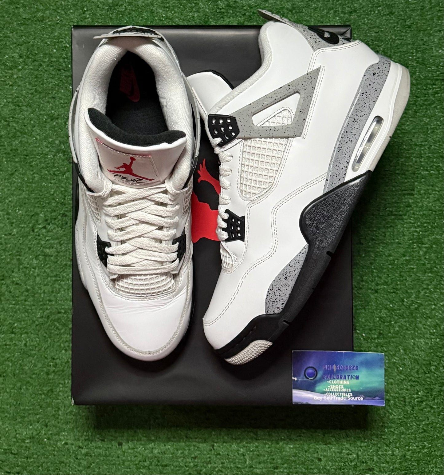 Jordan 4 White Cement 12 Men/13.5 Women “Preowned”