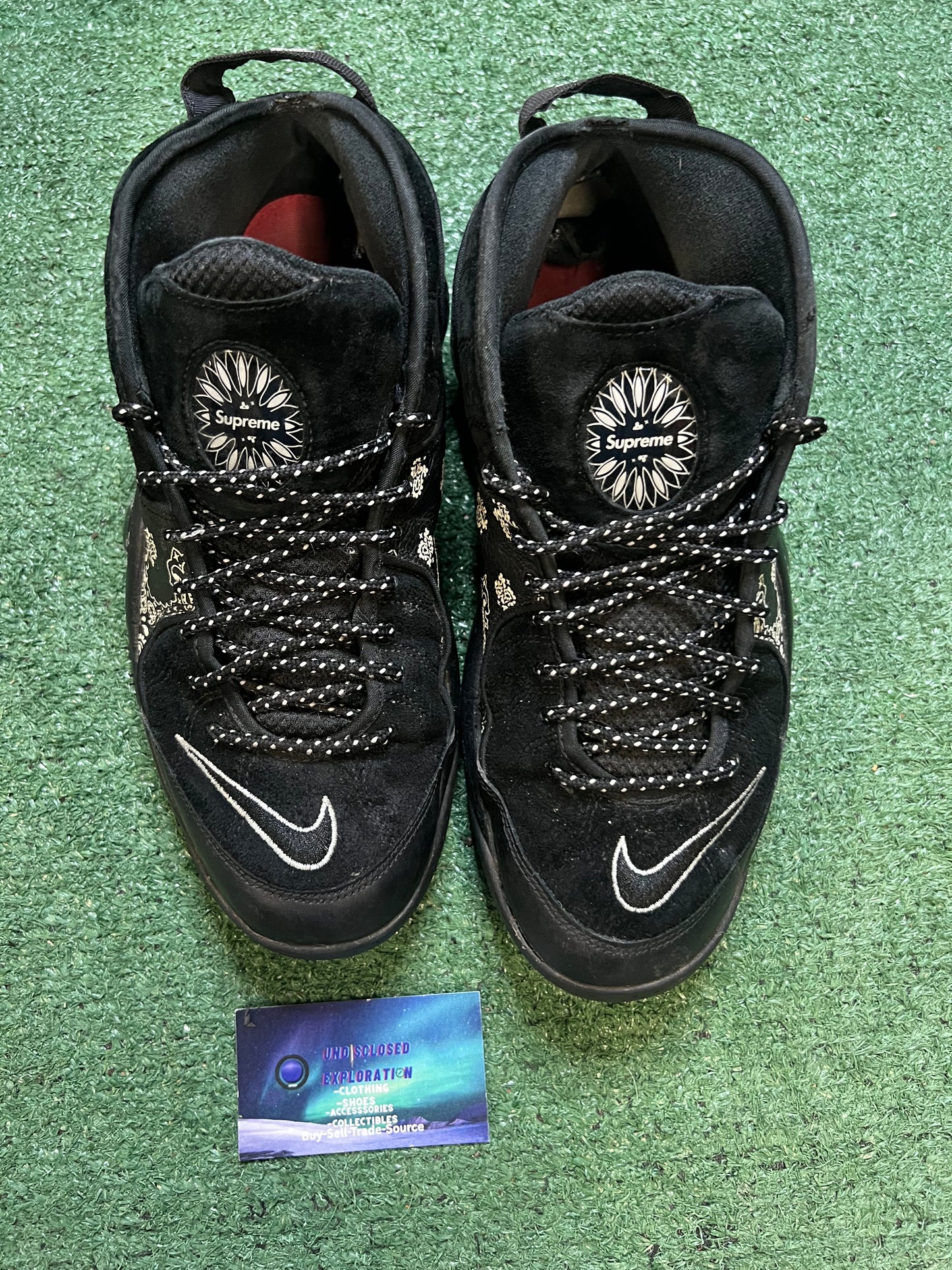 Nike air zoom flight 95 X supreme black paisley size 10.5men/12women