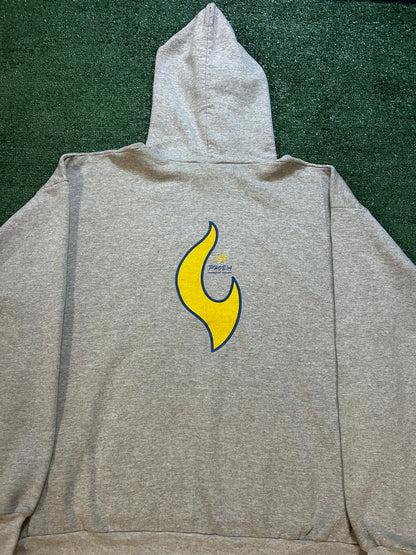 Vintage 1990s  youth Aflame Jeremiah 20:9 bible verse hoodie