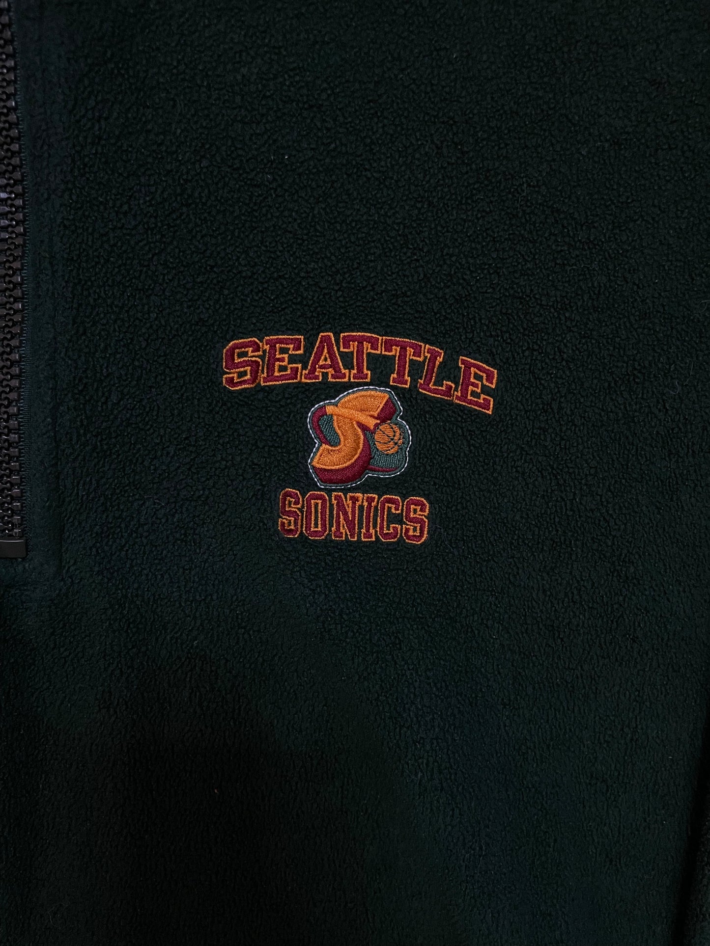 Vintage 1990s Seattle Sonics champion quarter zip