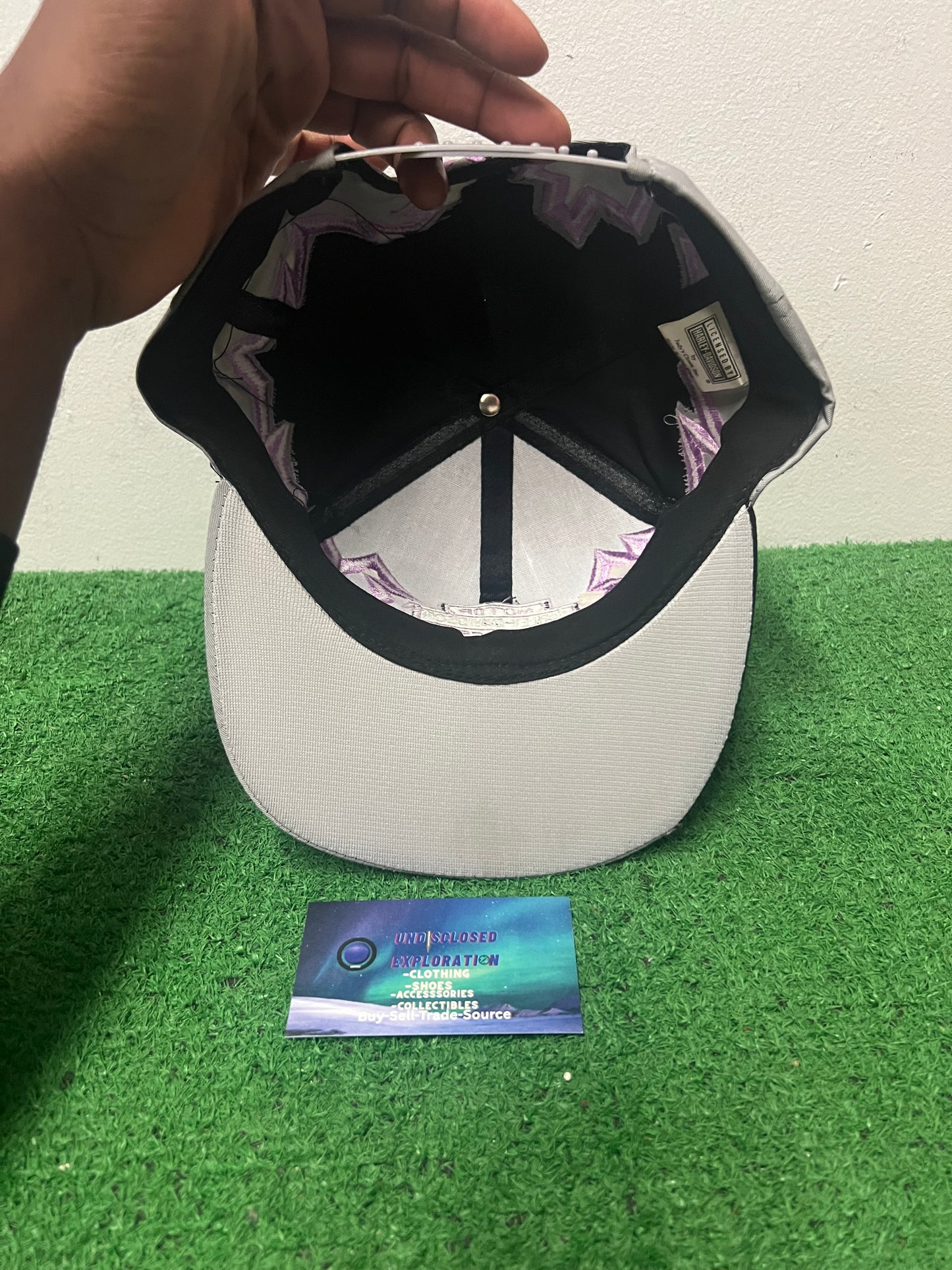 Vintage 1990s Harley Davidson shockwave purple hat