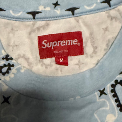 Supreme Light Blue Bandana Shirt